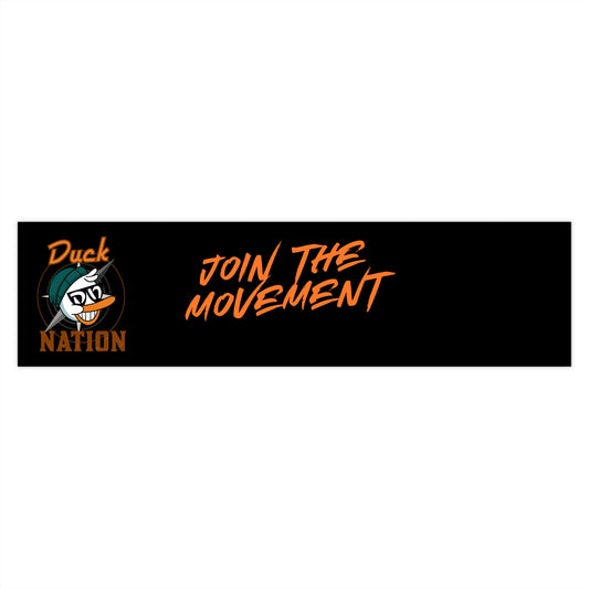 Duck Nation - Join the Movement Bumper Stickers | Launch Sticker for Duck Nation