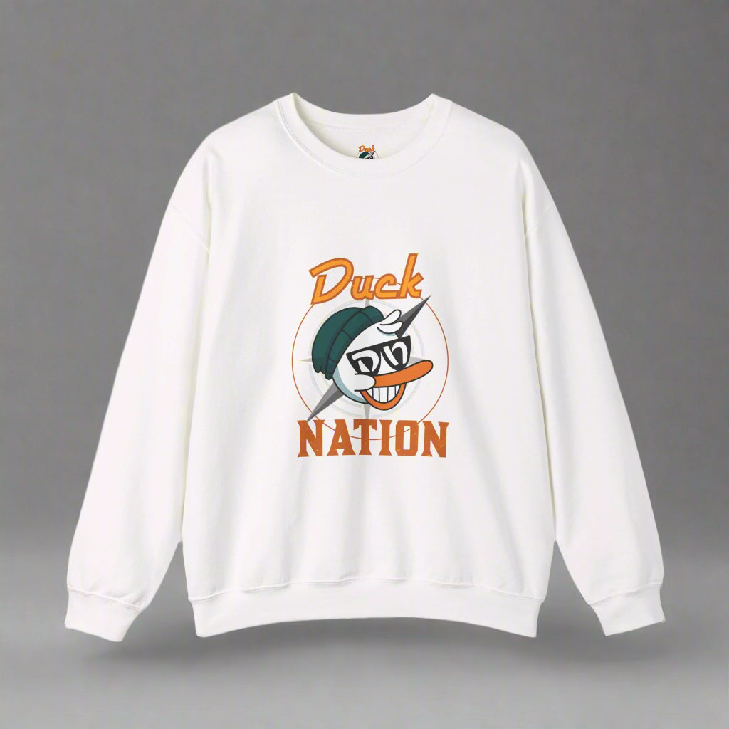 Duck Nation Attitude Sweatshirt - Lead the Quack Design