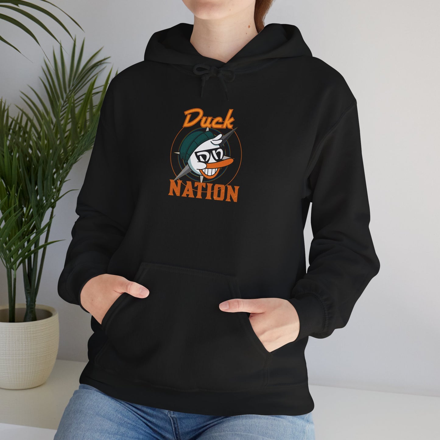Duck Nation Hoodie - Bold Rebellious Flock Leader Design