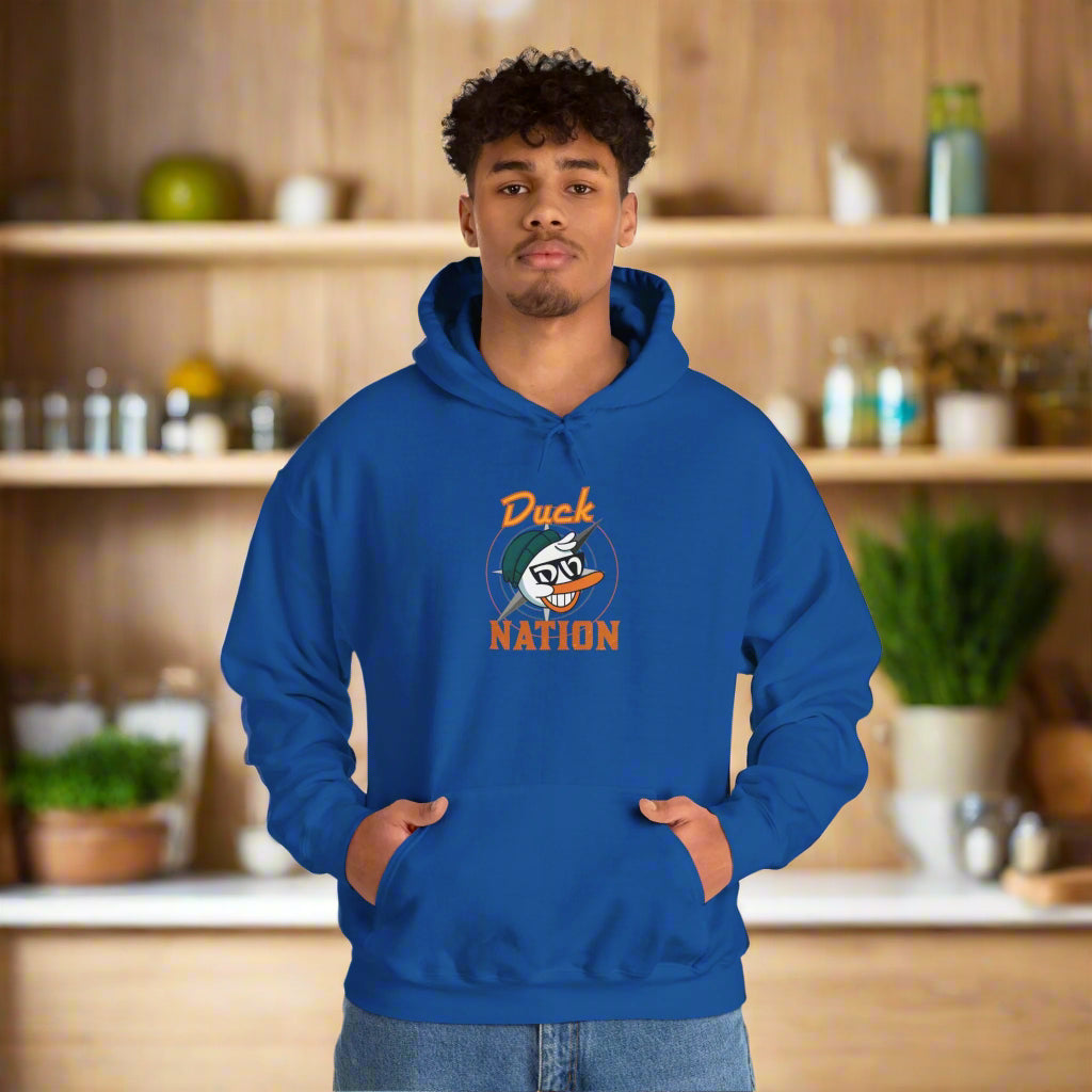 Duck Nation Hoodie - Bold Rebellious Flock Leader Design