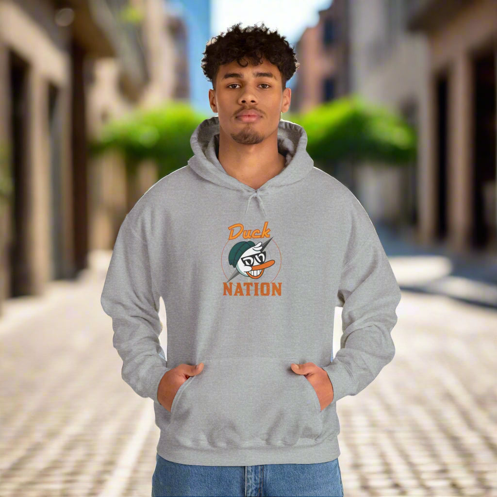 Duck Nation Hoodie - Bold Rebellious Flock Leader Design