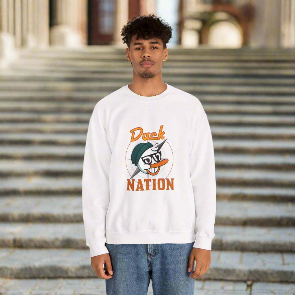 Duck Nation Attitude Sweatshirt - Lead the Quack Design
