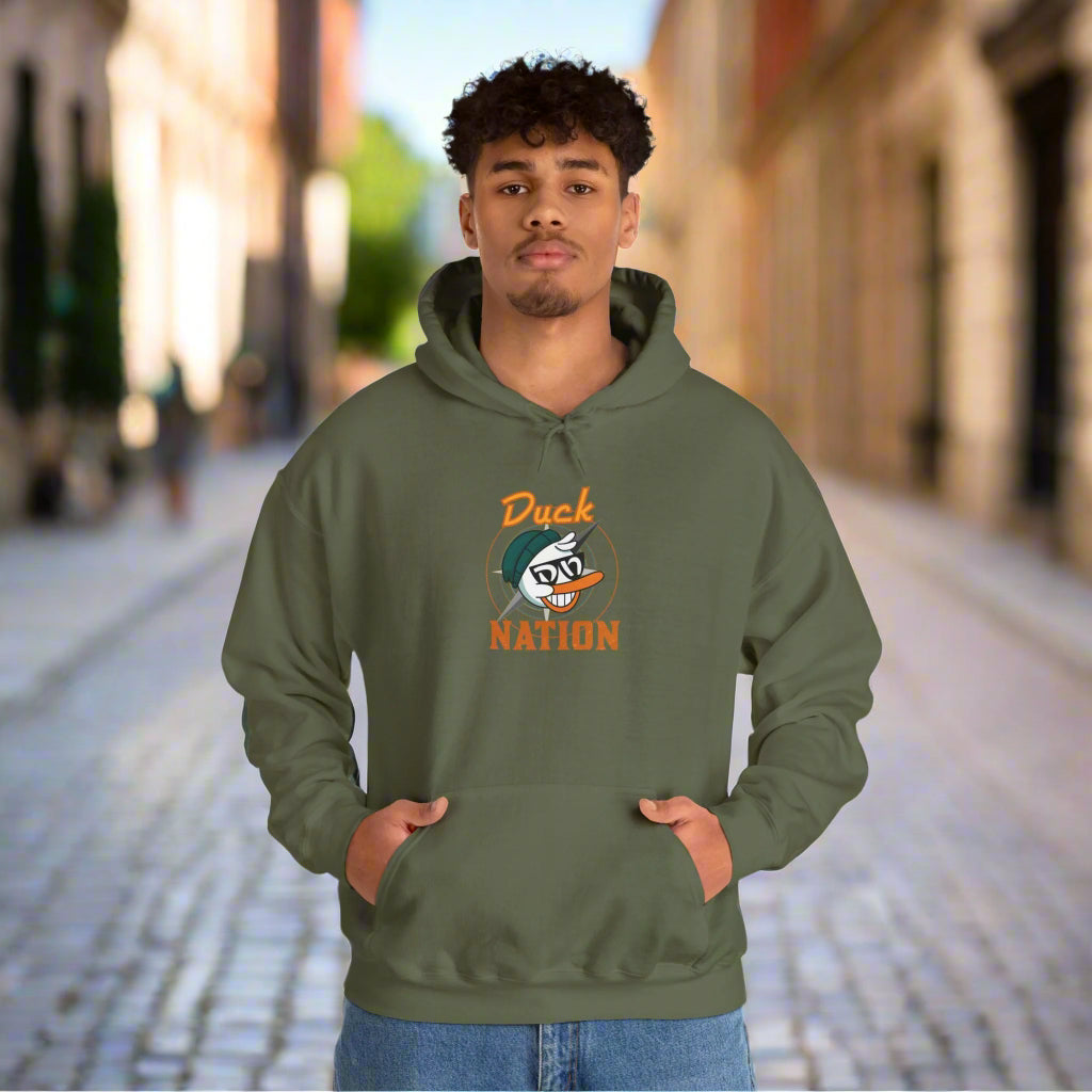 Duck Nation Hoodie - Bold Rebellious Flock Leader Design