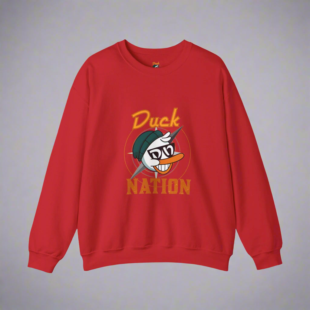 Duck Nation Attitude Sweatshirt - Lead the Quack Design