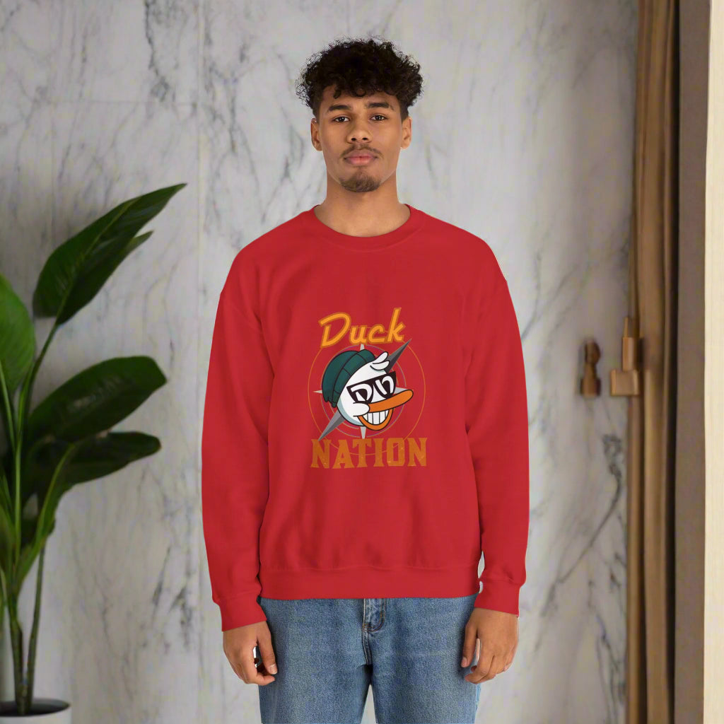 Duck Nation Attitude Sweatshirt - Lead the Quack Design