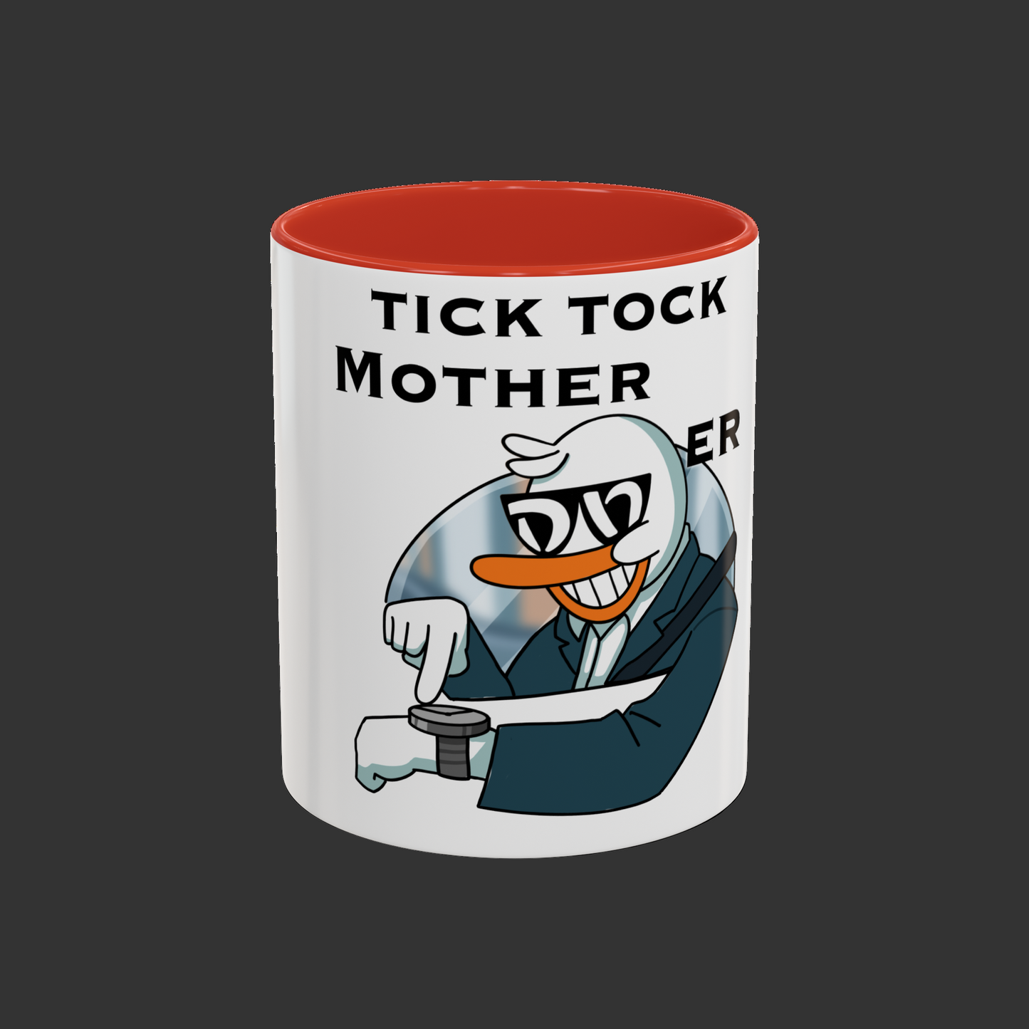 Tick Tock Coffee / Tea Mug - Time's ticking. Don't waste it.