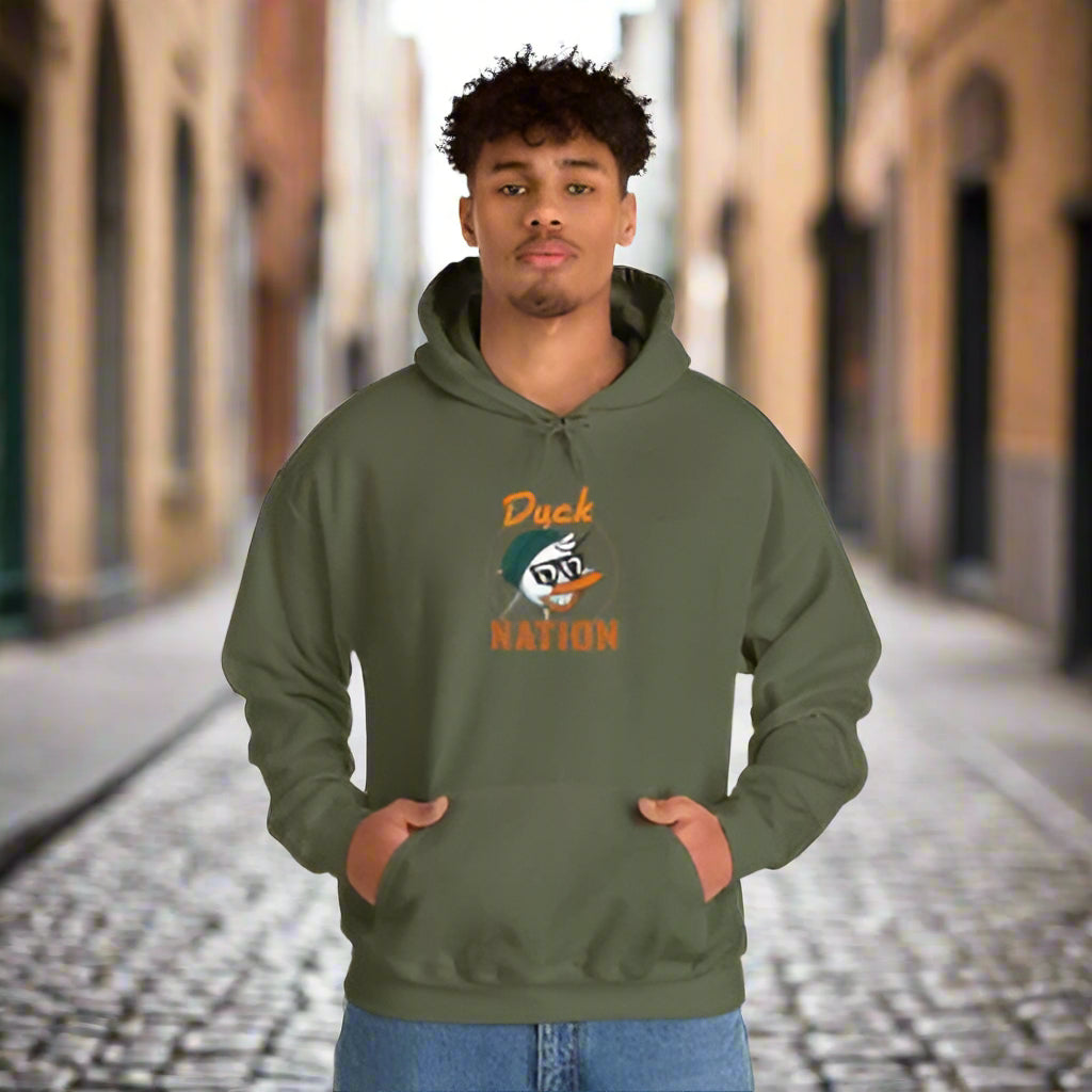 Duck Nation Hoodie - Bold Rebellious Flock Leader Design