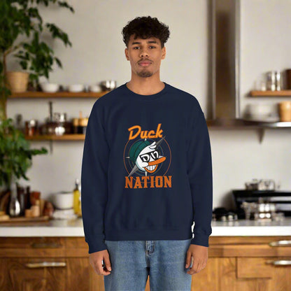 Duck Nation Attitude Sweatshirt - Lead the Quack Design
