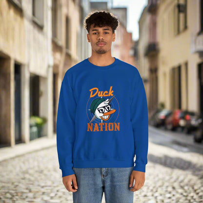 Duck Nation Attitude Sweatshirt - Lead the Quack Design
