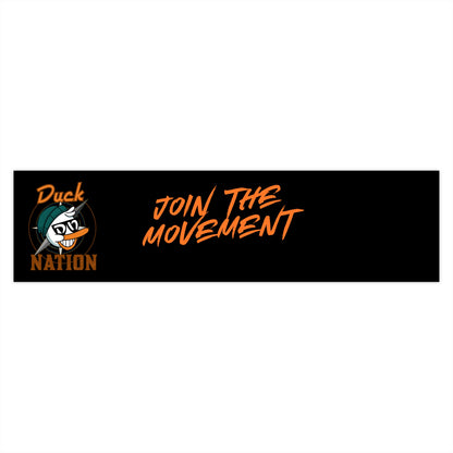 Duck Nation - Join the Movement Bumper Stickers | Launch Sticker for Duck Nation