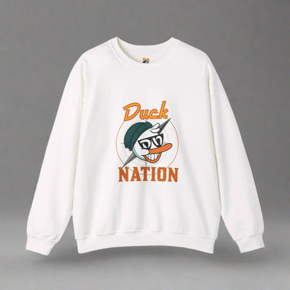 Duck Nation Attitude Sweatshirt - Lead the Quack Design