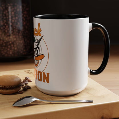 Duck Nation Coffee/Tea Mug - Colorful Ceramic Mug for Coffee/Tea Lovers who display an attitude to life.