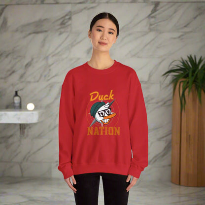 Duck Nation Attitude Sweatshirt - Lead the Quack Design