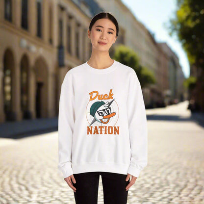 Duck Nation Attitude Sweatshirt - Lead the Quack Design