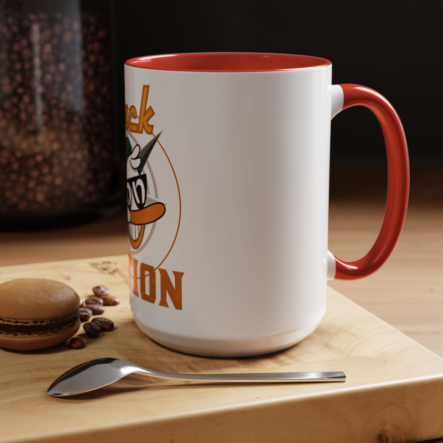 Duck Nation Coffee/Tea Mug - Colorful Ceramic Mug for Coffee/Tea Lovers who display an attitude to life.