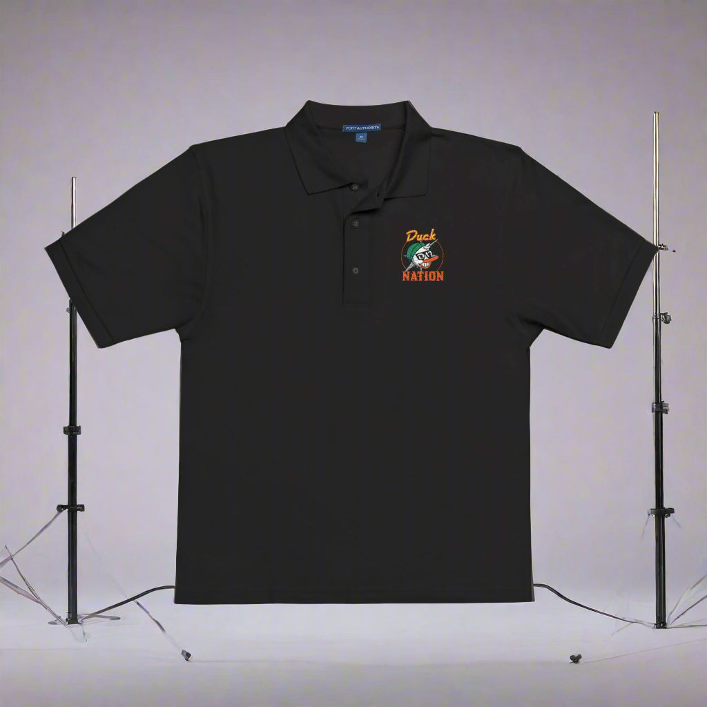 Duck Nation Embroidered Polo Shirt - Leader of the Flock whose feathers are never ruffled