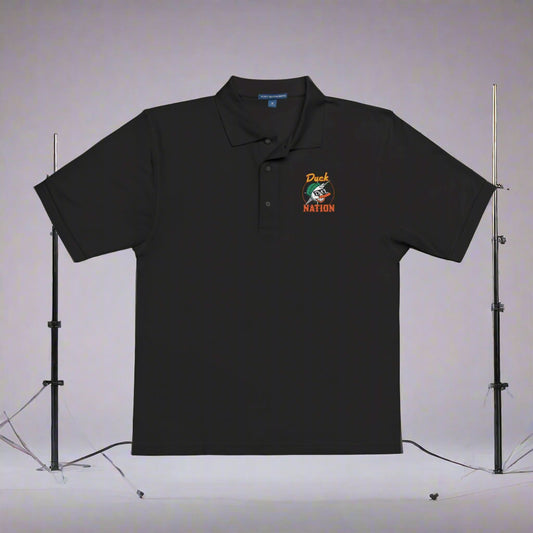 Duck Nation Embroidered Polo Shirt - Leader of the Flock whose feathers are never ruffled