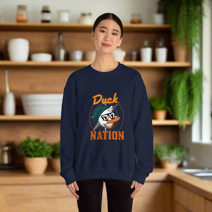 Duck Nation Attitude Sweatshirt - Lead the Quack Design