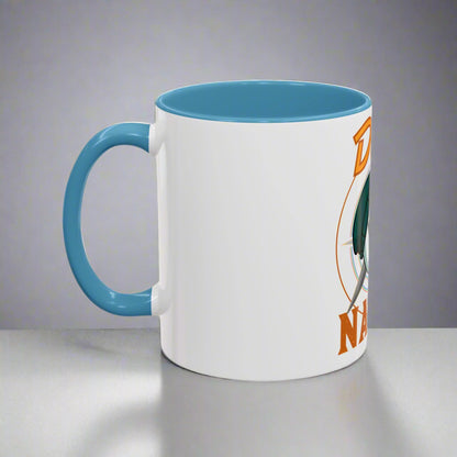 Duck Nation Coffee/Tea Mug - Colorful Ceramic Mug for Coffee/Tea Lovers who display an attitude to life.