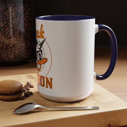 Duck Nation Coffee/Tea Mug - Colorful Ceramic Mug for Coffee/Tea Lovers who display an attitude to life.