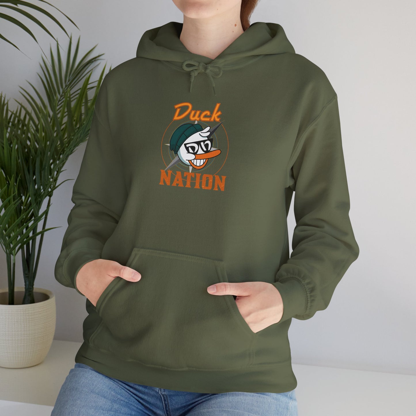 Duck Nation Hoodie - Bold Rebellious Flock Leader Design