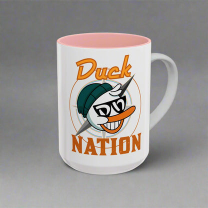 Duck Nation Coffee/Tea Mug - Colorful Ceramic Mug for Coffee/Tea Lovers who display an attitude to life.