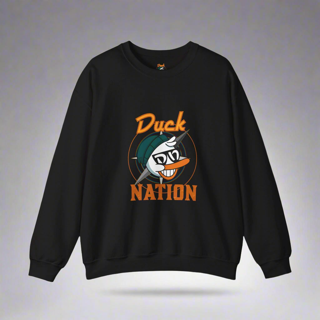 Duck Nation Attitude Sweatshirt - Lead the Quack Design