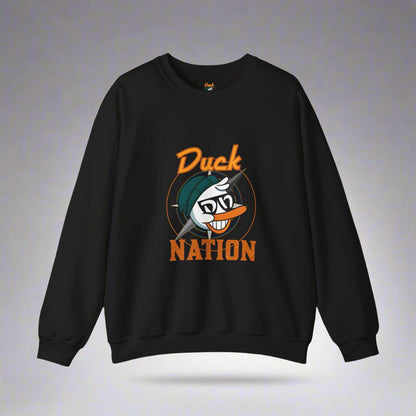 Duck Nation Attitude Sweatshirt - Lead the Quack Design