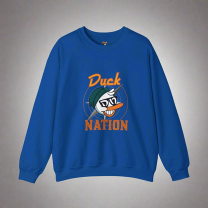 Duck Nation Attitude Sweatshirt - Lead the Quack Design