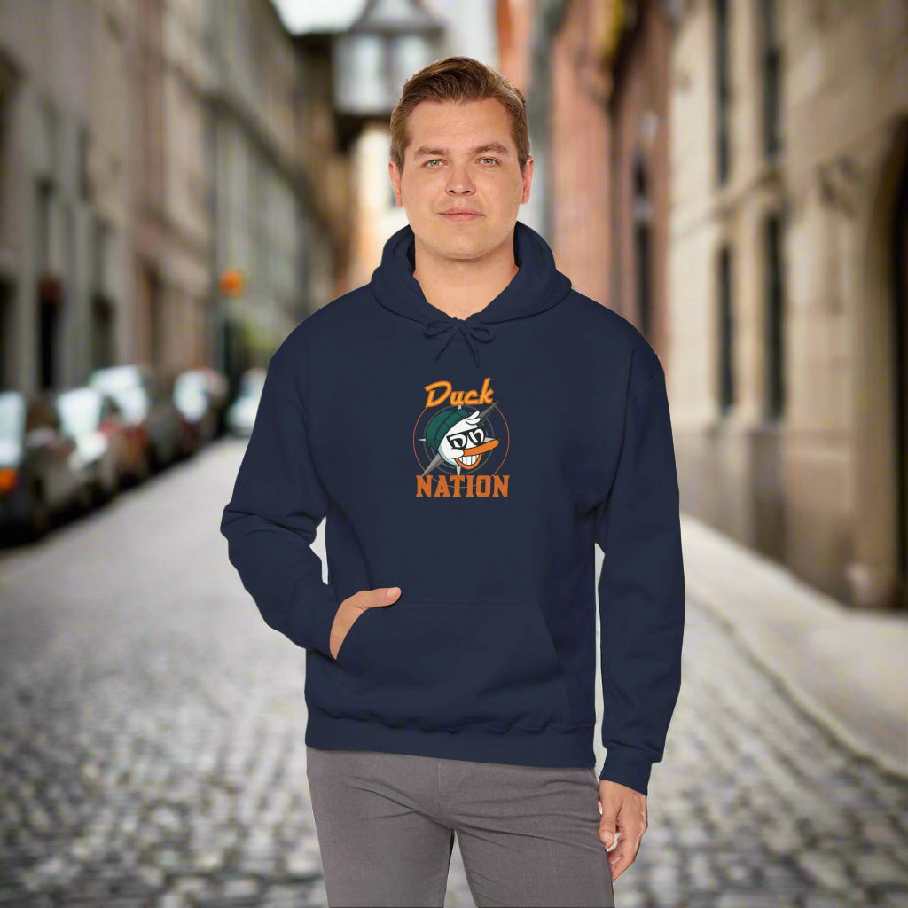 Duck Nation Hoodie - Bold Rebellious Flock Leader Design