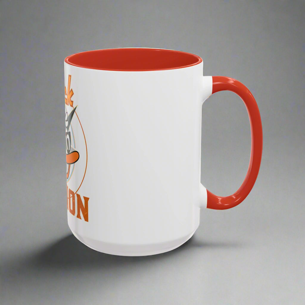 Duck Nation Coffee/Tea Mug - Colorful Ceramic Mug for Coffee/Tea Lovers who display an attitude to life.