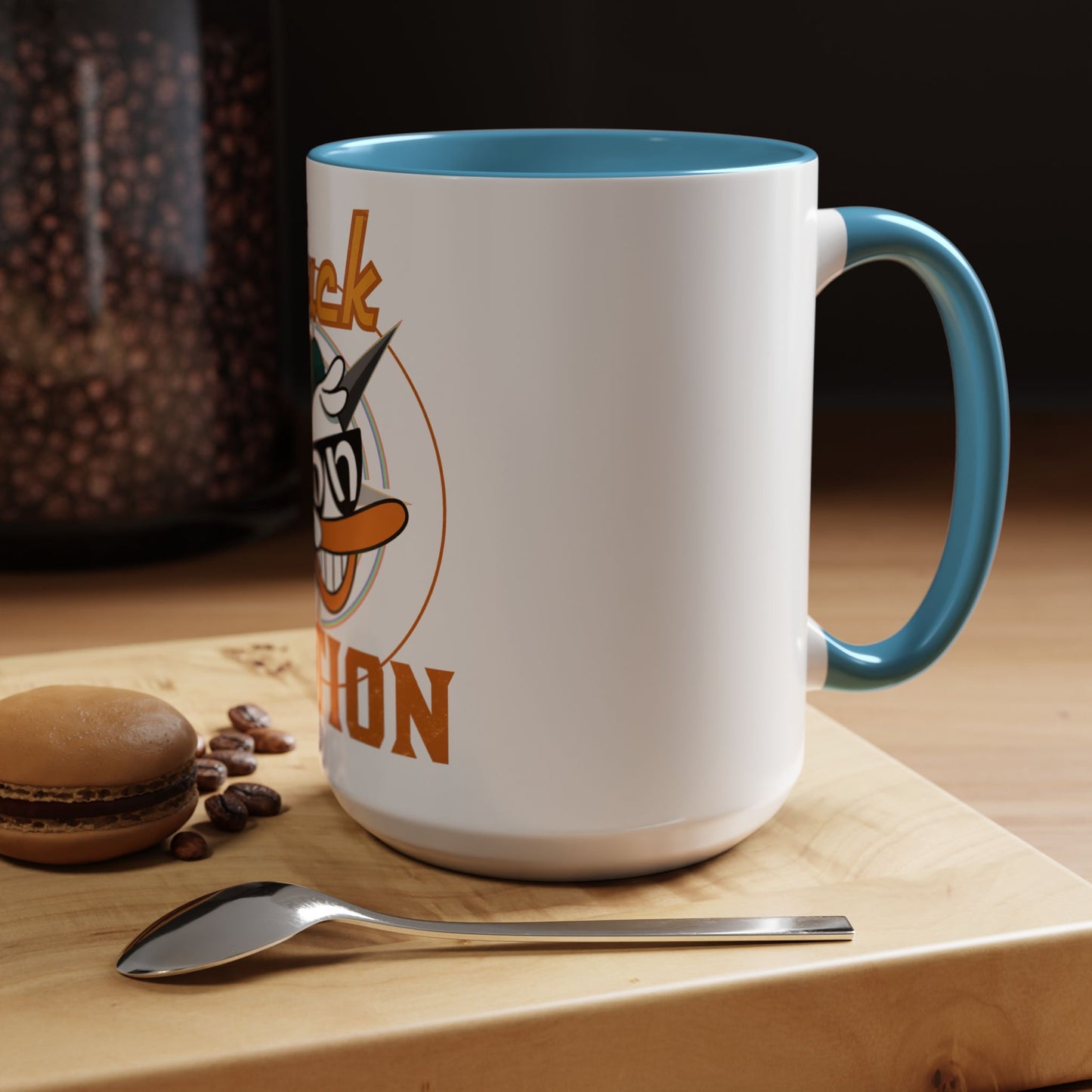 Duck Nation Coffee/Tea Mug - Colorful Ceramic Mug for Coffee/Tea Lovers who display an attitude to life.