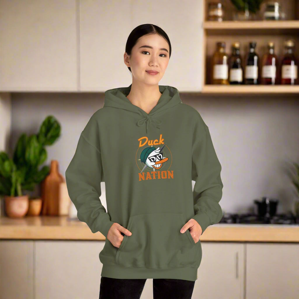 Duck Nation Hoodie - Bold Rebellious Flock Leader Design