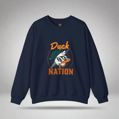 Duck Nation Attitude Sweatshirt - Lead the Quack Design