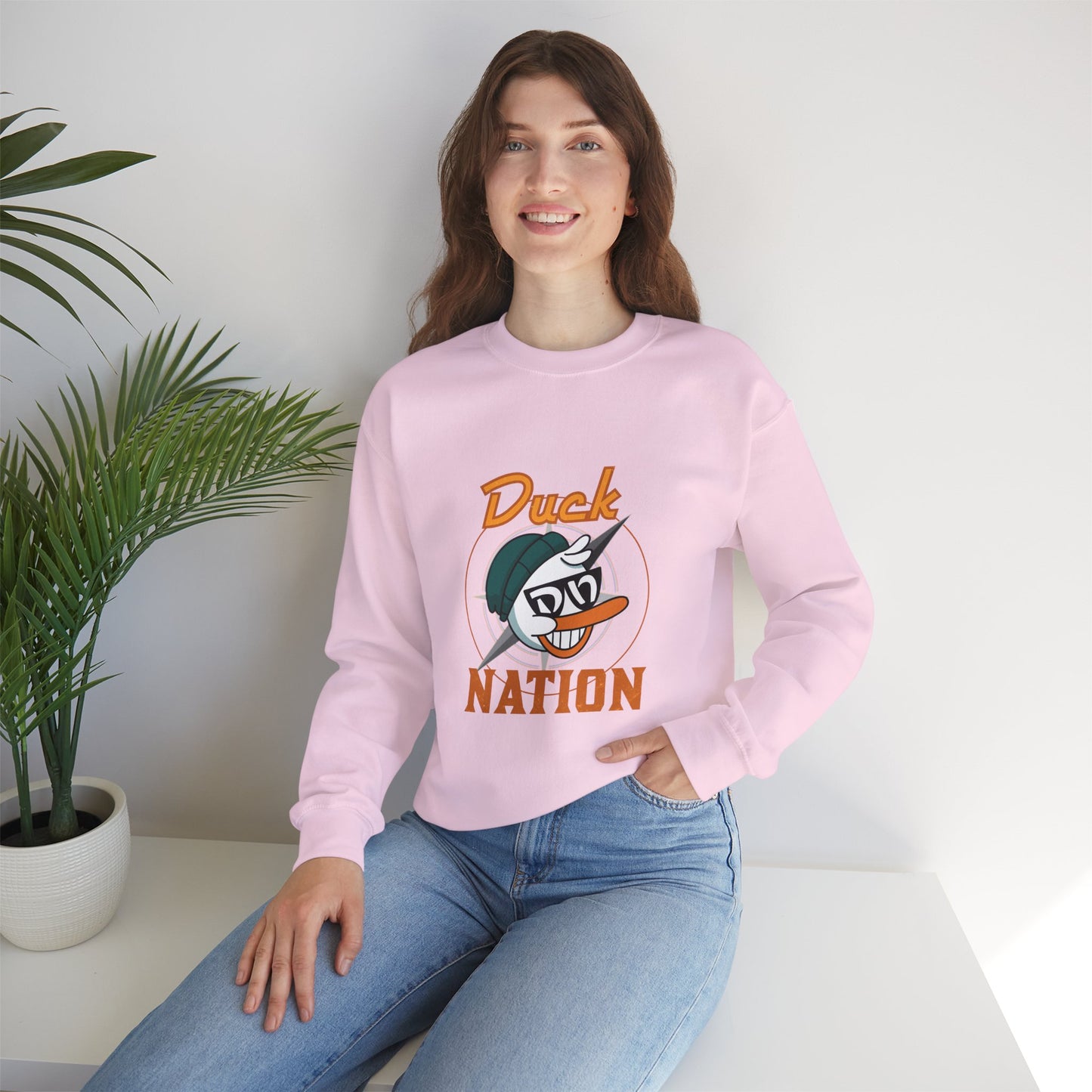 Duck Nation Attitude Sweatshirt - Lead the Quack Design