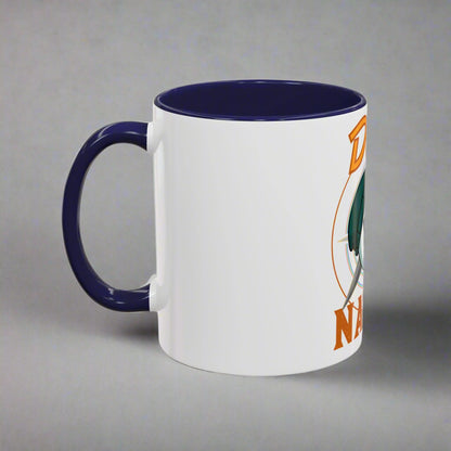 Duck Nation Coffee/Tea Mug - Colorful Ceramic Mug for Coffee/Tea Lovers who display an attitude to life.