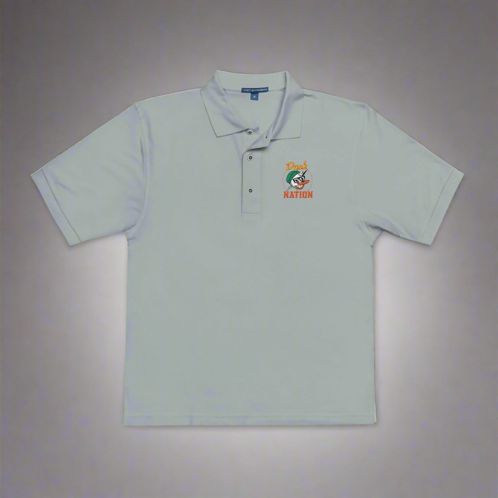 Duck Nation Embroidered Polo Shirt - Leader of the Flock whose feathers are never ruffled