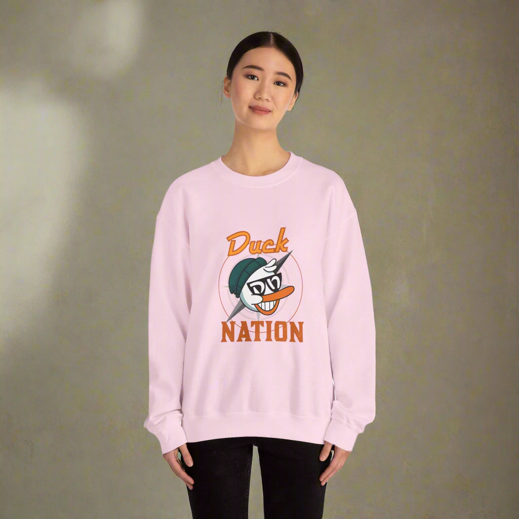 Duck Nation Attitude Sweatshirt - Lead the Quack Design