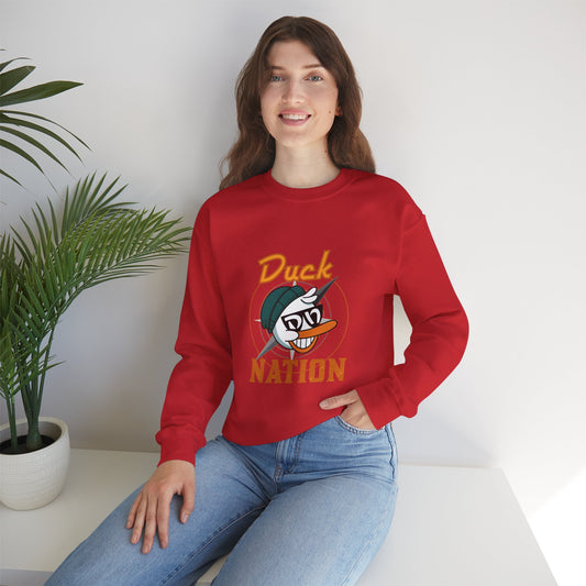 Duck Nation Attitude Sweatshirt - Lead the Quack Design
