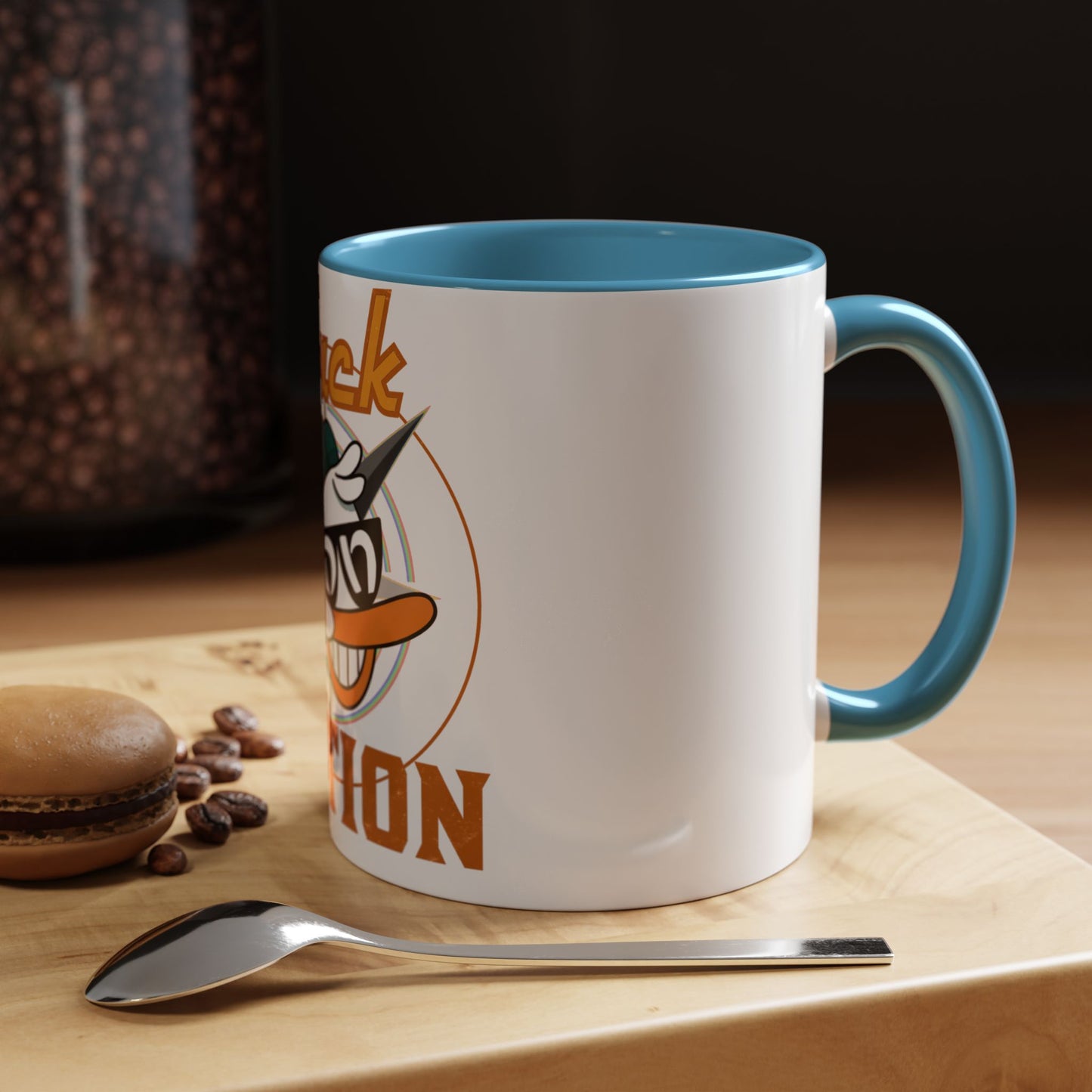 Duck Nation Coffee/Tea Mug - Colorful Ceramic Mug for Coffee/Tea Lovers who display an attitude to life.