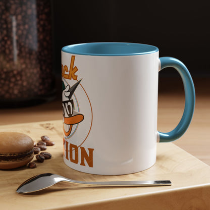 Duck Nation Coffee/Tea Mug - Colorful Ceramic Mug for Coffee/Tea Lovers who display an attitude to life.
