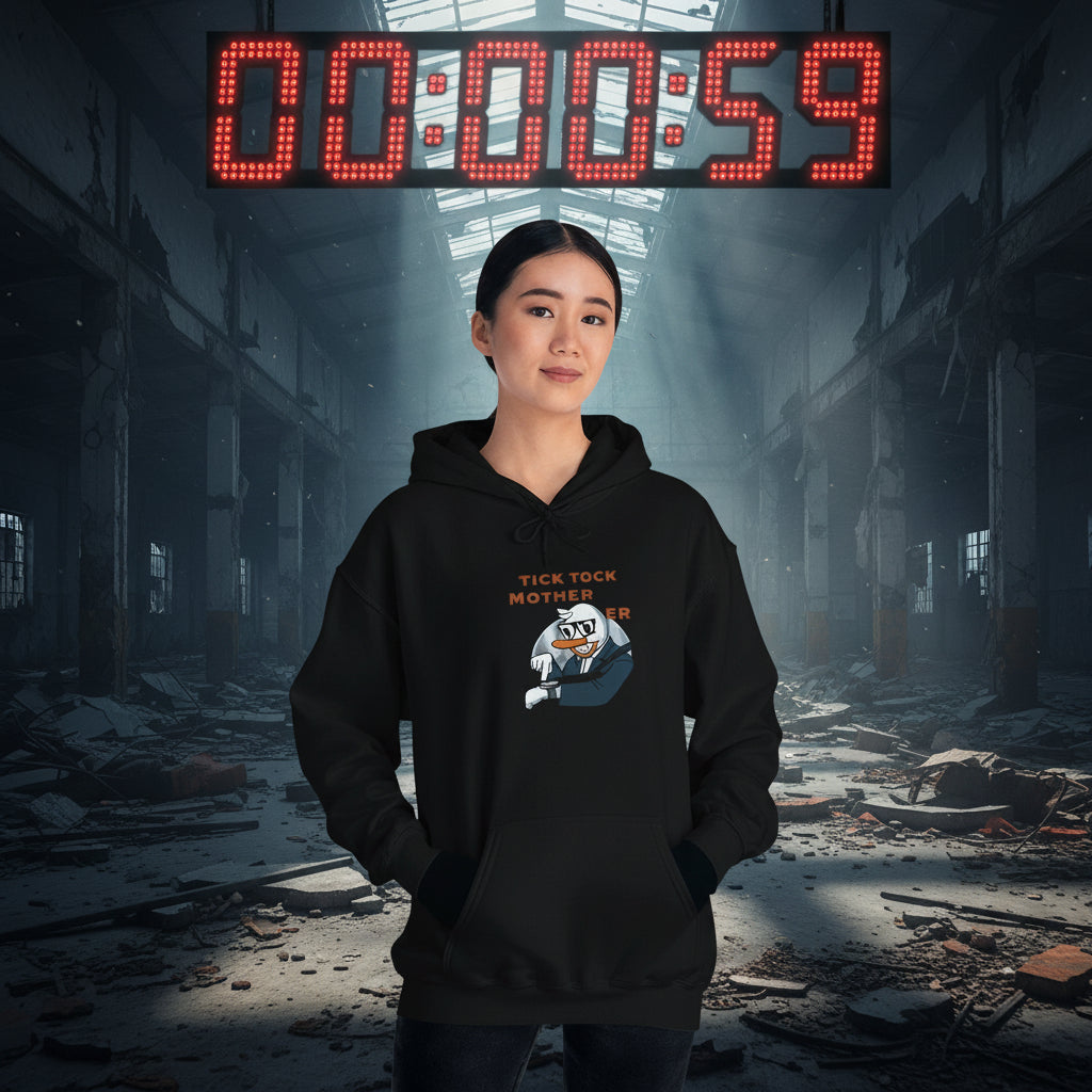 Tick Tock Unisex Hoodie – Warm Body. Cold Attitude