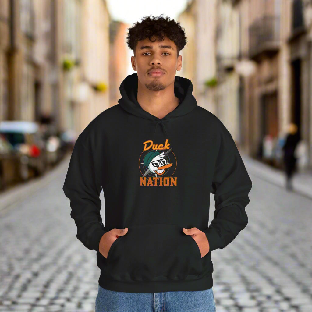 Duck Nation Hoodie - Bold Rebellious Flock Leader Design