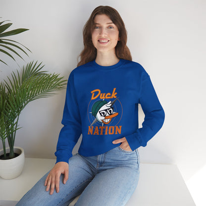 Duck Nation Attitude Sweatshirt - Lead the Quack Design
