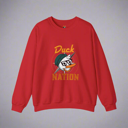 Duck Nation Attitude Sweatshirt - Lead the Quack Design