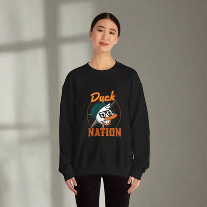Duck Nation Attitude Sweatshirt - Lead the Quack Design