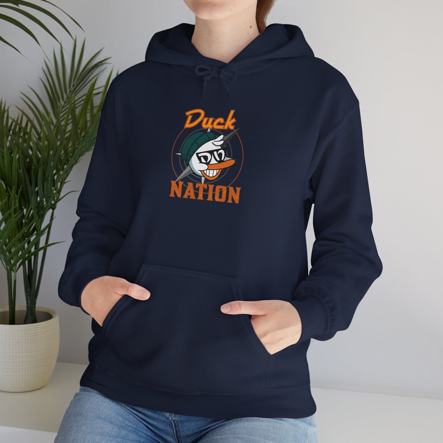 Duck Nation Hoodie - Bold Rebellious Flock Leader Design