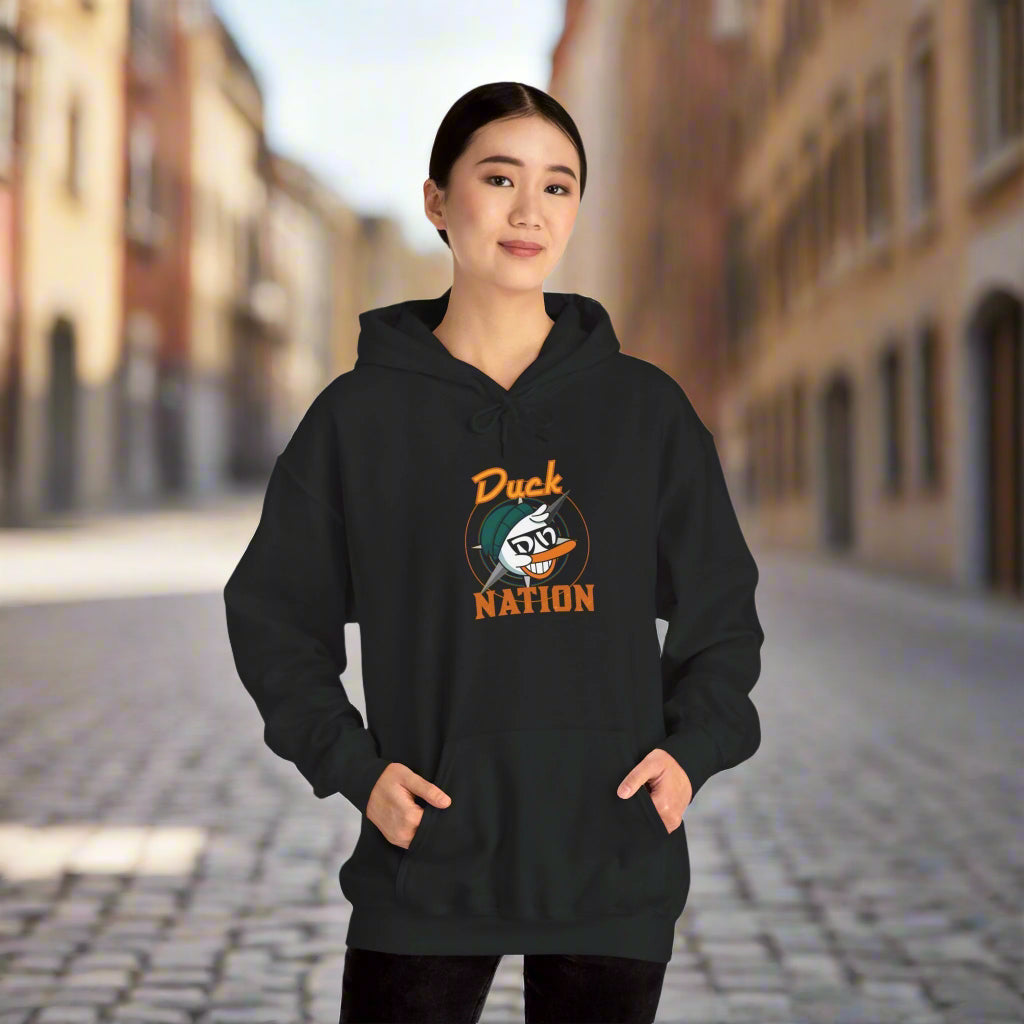 Duck Nation Hoodie - Bold Rebellious Flock Leader Design