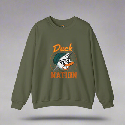 Duck Nation Attitude Sweatshirt - Lead the Quack Design