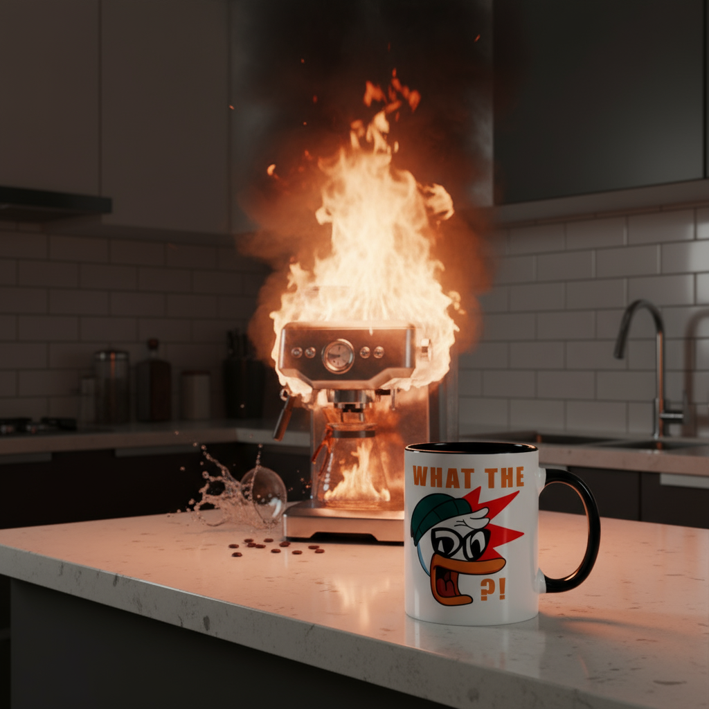 What the Duck Coffee / Tea Mug - Morning coffee. Instant attitude.